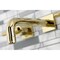 Kingston Brass KS6122CML Two-Handle Wall Mount Bathroom Faucet, Polished Brass KS6122CML - alternate 4